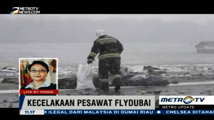 Menlu: Tidak Ada WNI yang Menjadi Korban Kecelakaan FlyDubai