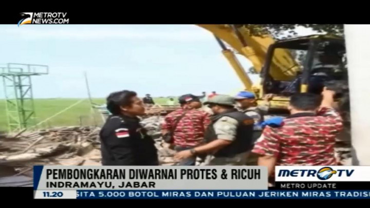 Pembongkaran Tempat Prostitusi di Pantura Ricuh