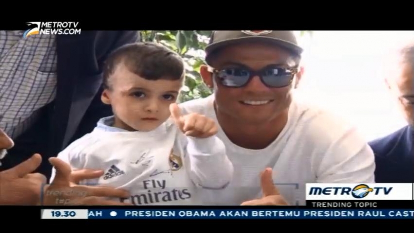 Bocah Malang Palestina Ahmed Dawabsheh Akhirnya Bertemu Ronaldo