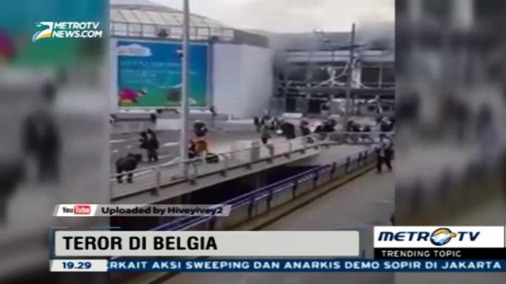 Kepanikan Warga saat Terjadi Ledakan di Bandara Brussels