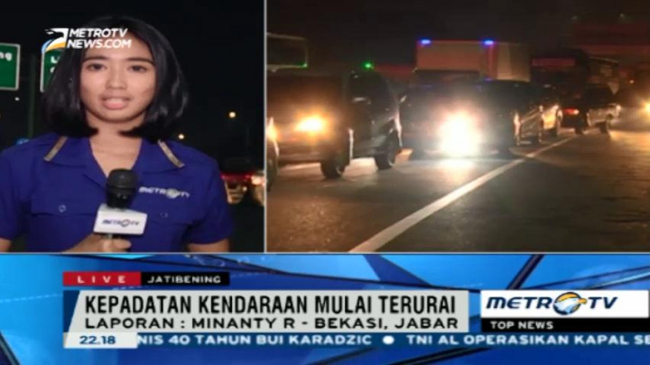 Kemacetan di Pintu Tol Jatibening Mulai Terurai