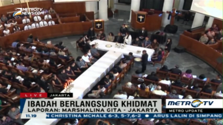 Ibadah Jumat Agung di Gereja Immanuel Jakarta Berlangsung Khidmat