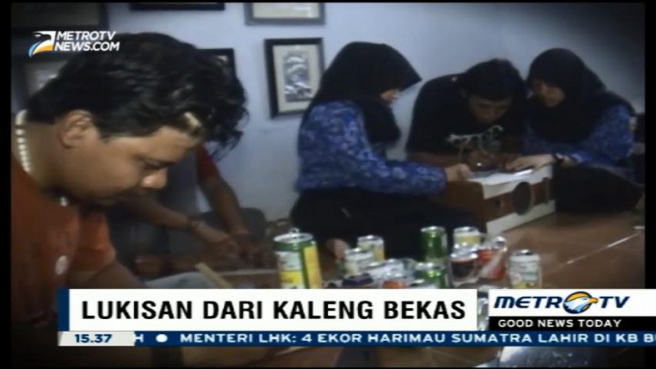 Lukisan Cinta Lingkungan dari Kaleng Bekas