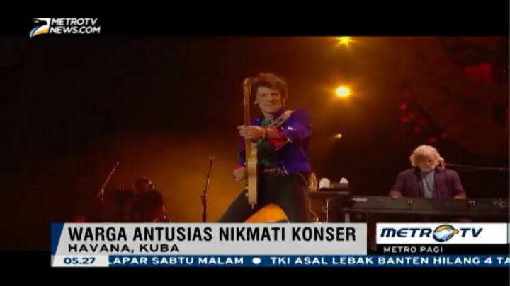The Rolling Stones Gelar Konser Bersejarah di Kuba