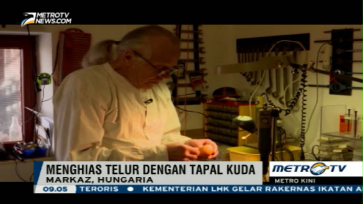 Unik, Seniman Ini Menghias Telur dengan Tapal Kuda