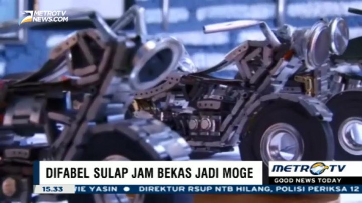 Miniatur Moge dari Limbah Jam Tangan yang Bernilai Jual Tinggi