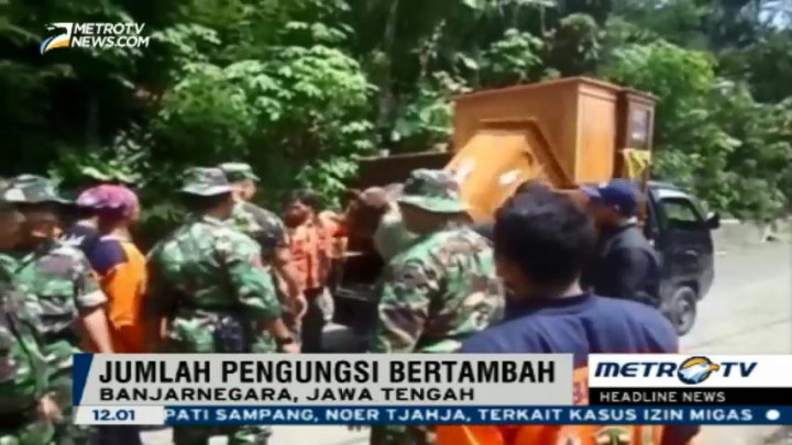 300 Warga Banjarnegara Mengungsi Akibat Pergerakan Tanah