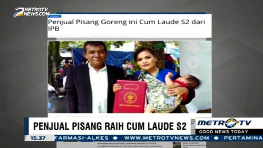 Penjual Pisang Molen Ini Raih Cum Laude S2 di IPB