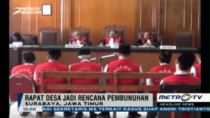 Sidang Lanjutan Pembunuhan Salim Kancil Hadirkan Enam Saksi