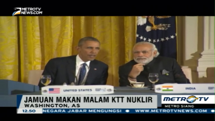 Obama Gelar Jamuan Makan Malam KTT Nuklir
