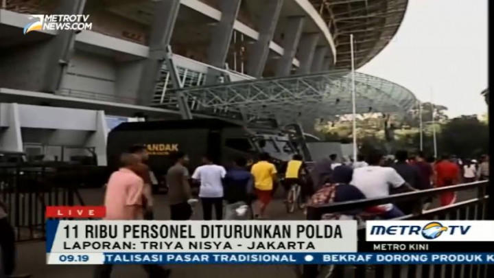 11 Ribu Personel Gabungan Amankan Final Piala Bhayangkara di GBK