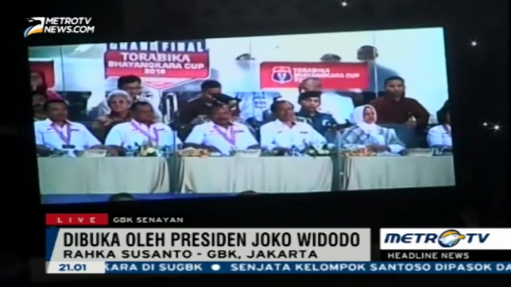 Jokowi Buka Final Piala Bhayangkara di GBK