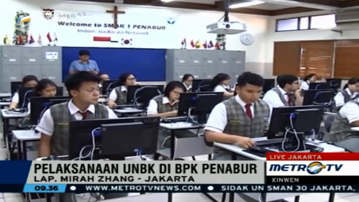 Pelaksanaan UNBK di BPK Penabur