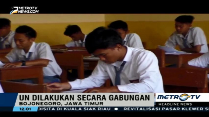 Belum Terakreditasi, Puluhan SMA di Bojonegoro Gelar UN Secara Gabungan