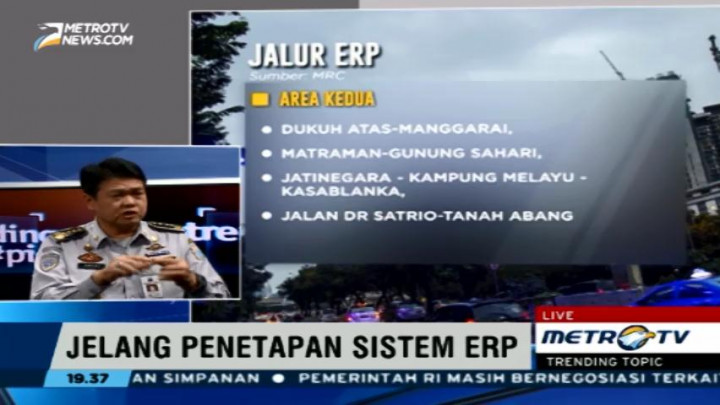 Dishub DKI: ERP Sudah Ada di Undang-undang
