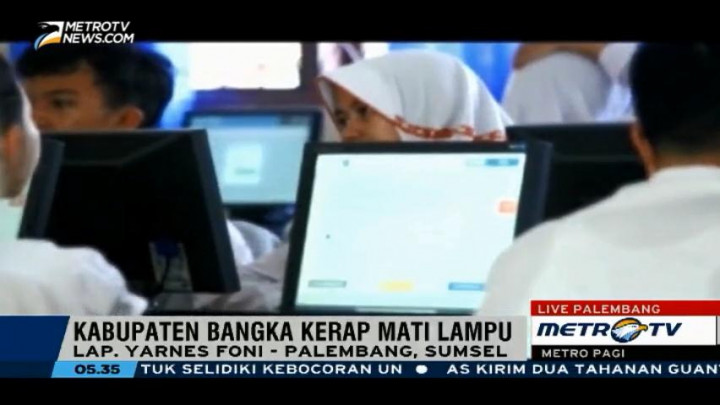 Pelaksanaan UNBK di Lampung dan Kabupaten Bangka Terkendala Jaringan Listrik