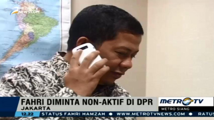 Dipecat PKS, Fahri Hamzah Diminta Non-Aktif di DPR