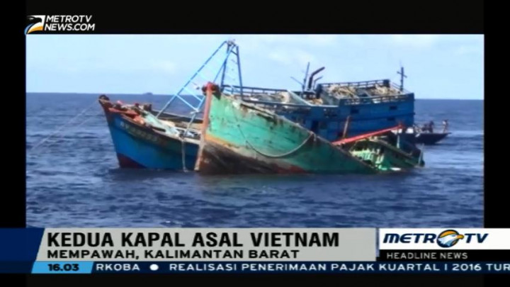 Dua Kapal Nelayan Asal Vietnam Diledakkan di Mempawah