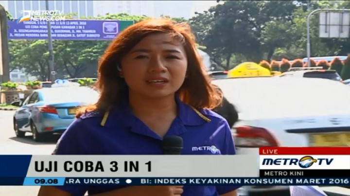 Hari Ke-2 Penghapusan 3 in 1, Jalan Jenderal Sudirman Padat