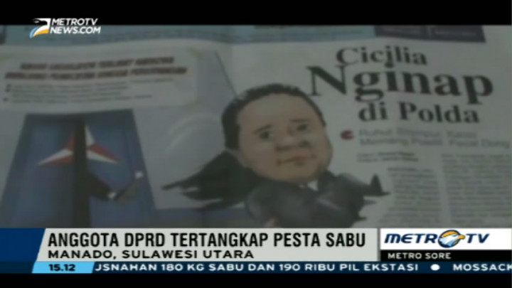 Anggota DPRD Manado Ditangkap Saat Pesta Sabu