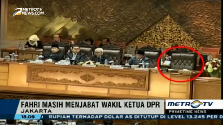 Fahri Hamzah Tak Hadiri Rapat Paripurna Perdana Pascareses
