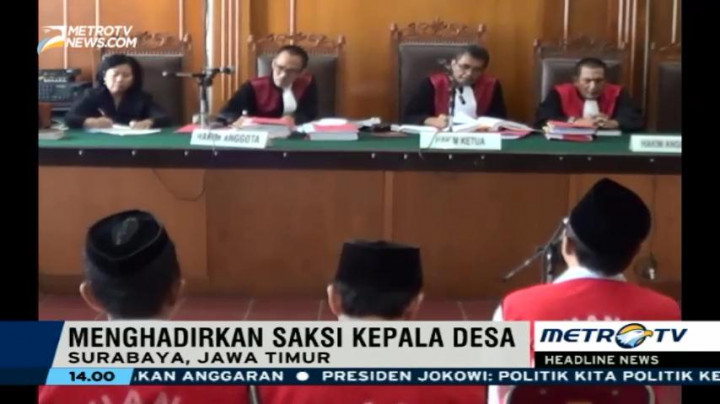 Mantan Kades Bersaksi di Sidang Lanjutan Kasus Salim Kancil