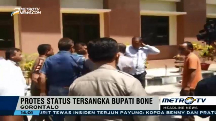 Sidang Putusan Praperadilan Bupati Bolango Diwarnai Kericuhan