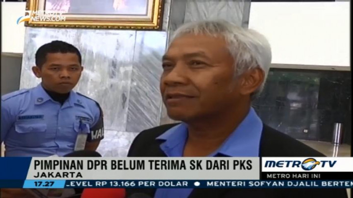 Pimpinan DPR Belum Terima SK Pemecatan Fahri