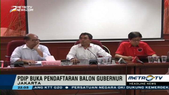 PDIP Resmi Buka Pendaftaran Bakal Cagub DKI 2017