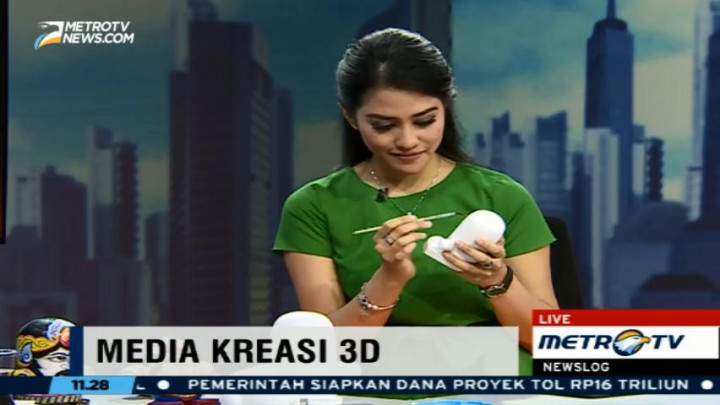 Mencoba Berkreasi di Atas Media Tiga Dimensi
