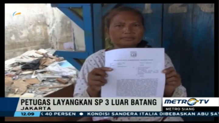 Pemerintah Layangkan SP3 ke Warga Luar Batang