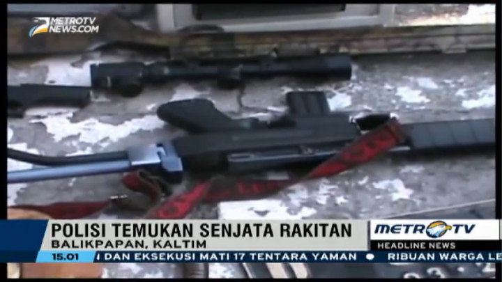 Polres Balikpapan Temukan Sejumlah Senpi Saat Razia Narkoba