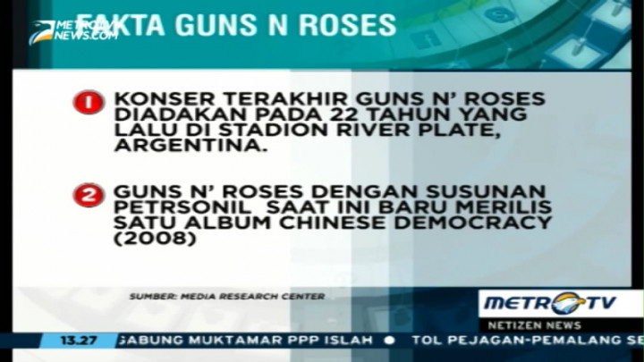 Fakta-fakta Seputar Guns N Roses