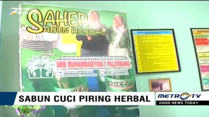 Siswa SMK  di Palembang Ciptakan Sabun Cuci Piring Herbal