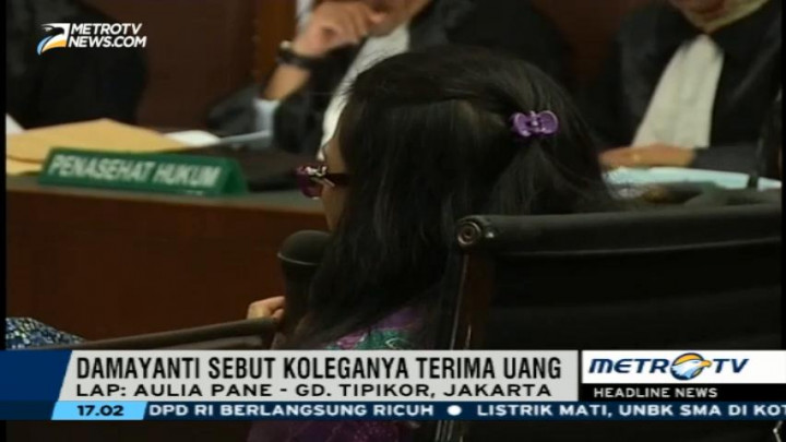 Damayanti Beberkan Nama-nama Penerima Suap