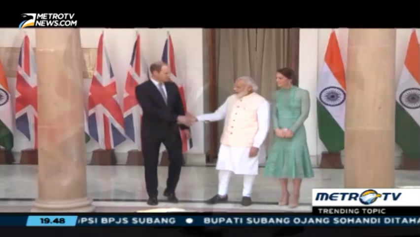 Pangeran William dan Kate Bertemu Narendra Modi