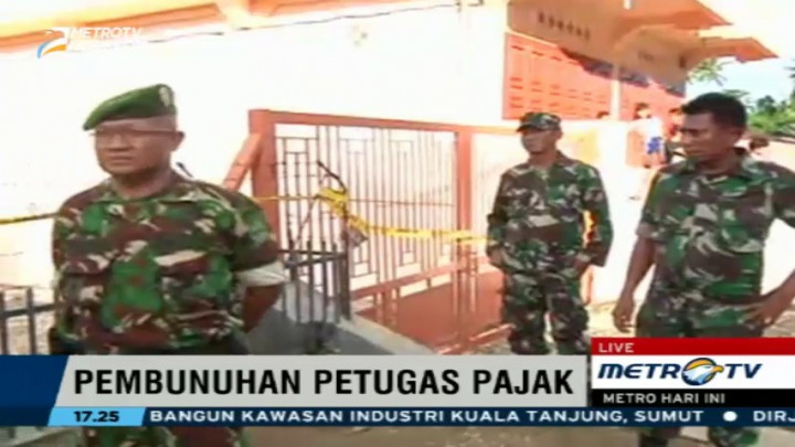 TNI Masih Berjaga di Lokasi Pembunuhan Petugas Pajak