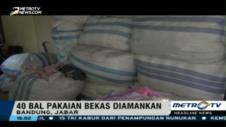 Polda Jabar Gagalkan Penyelundupan Pakaian Bekas Impor