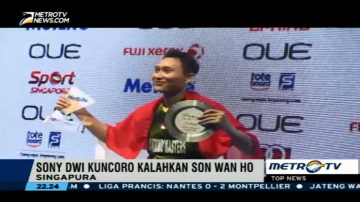 Sony Dwi Kuncoro Rebut Juara Singapura Terbuka