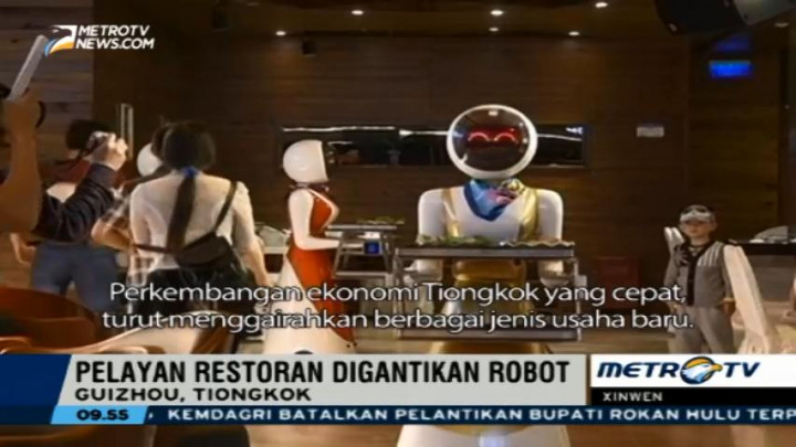 Restoran di Tiongkok Rekrut Robot sebagai Pelayan