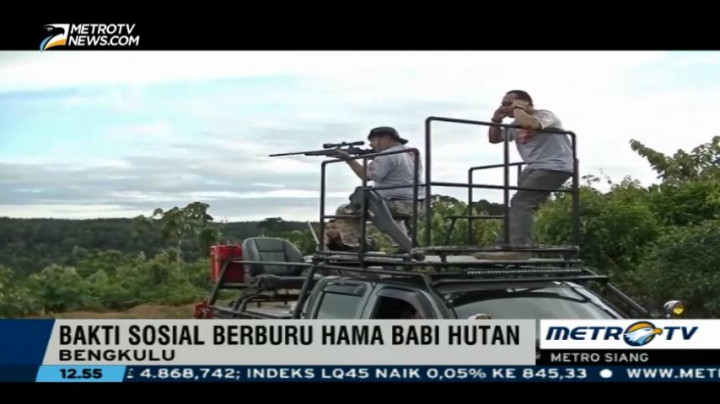 Komunitas Menembak Gelar Bakti Sosial Berburu Hama Babi Hutan