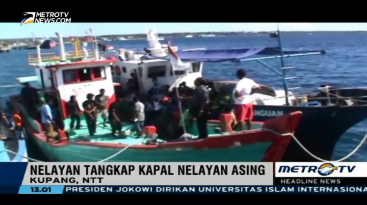 Nelayan NTT Tangkap Kapal Asing Pencuri Ikan
