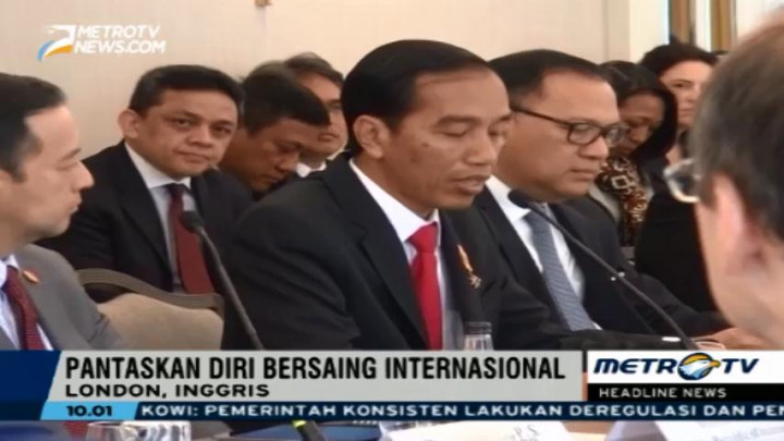 Jokowi Bahas Reformasi Ekonomi Indonesia di London