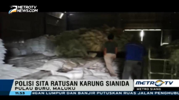 Aparat Gabungan Gerebek Gudang Penyimpanan Sianida di Kabupaten Buru