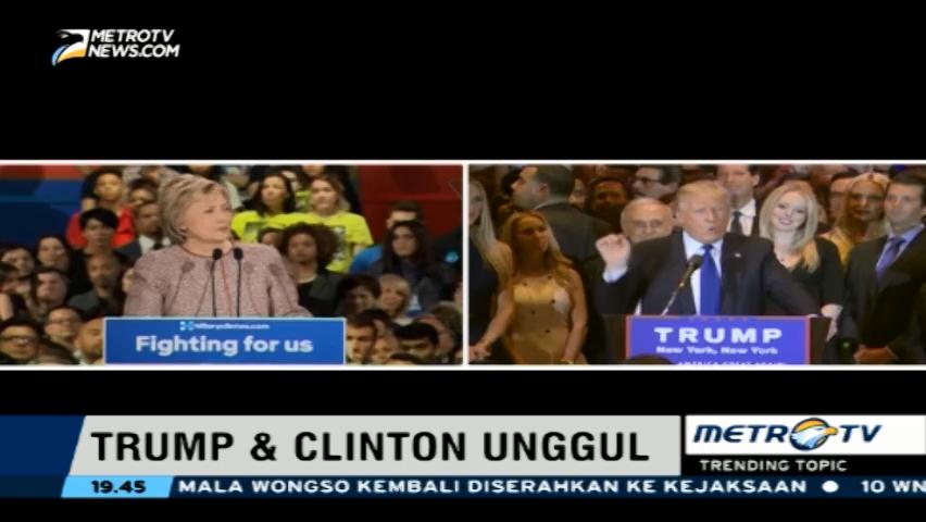 Clinton dan Trump Menang Mudah di New York