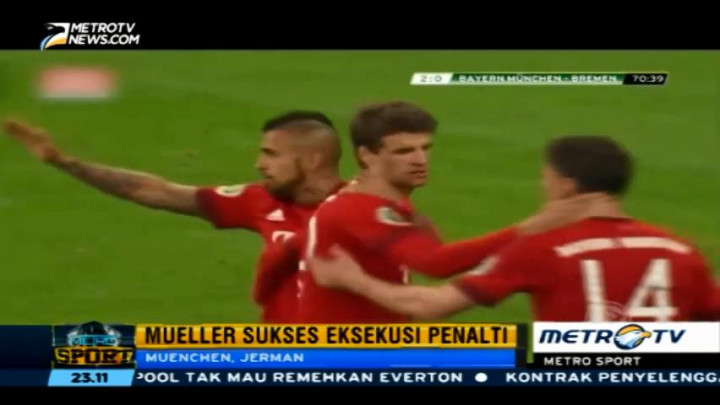 Dua Gol Mueller Loloskan Bayern ke Final Piala Jerman