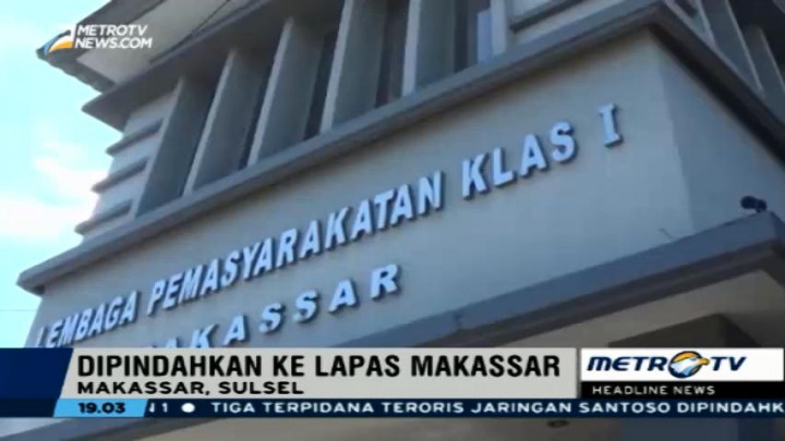 3 Terpidana Teroris Jaringan Santoso Dipindahkan ke Lapas Makassar