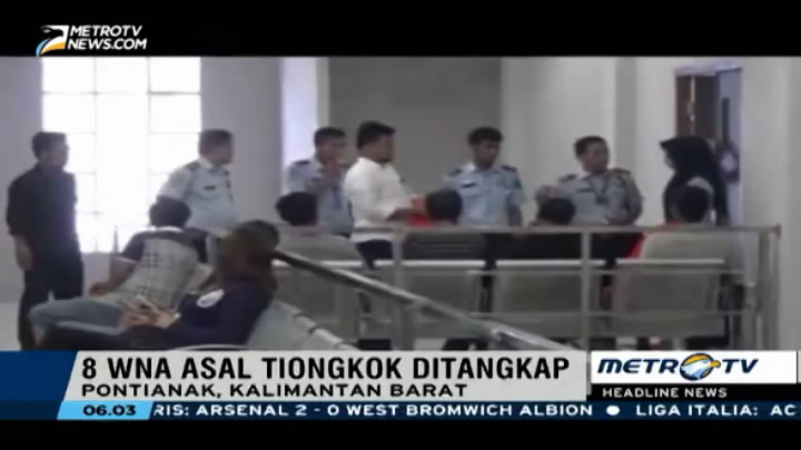 8 WNA Ilegal Asal Tiongkok Ditangkap Petugas Imigrasi Pontianak