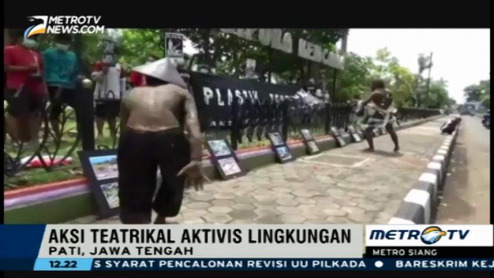 Aktivis Lingkungan di Pati Peringati Hari Bumi dengan Teatrikal