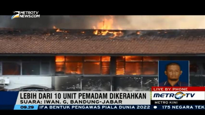 80 Persen Bangunan Lapas Banceuy Hangus Terbakar